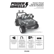 Power Wheels Mattel Wonder Woman Jeep Wrangler DNJ66 Toy manual cover