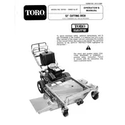 Toro 52-inch 30152 Mower manual cover