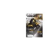 Can-Am DS 250 2007 Vehicle manual cover