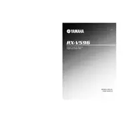 Yamaha RX-V596 Receiver manual cover