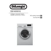 DeLonghi D814WM16 manual cover