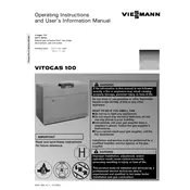 Viessmann Vitogas 100 GS1 Series Boiler manual cover