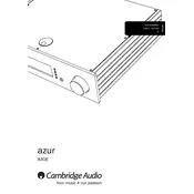 Cambridge Audio Azur 840E Amplifier manual cover