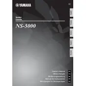 Yamaha NS-5000 Speaker manual cover