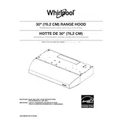 Whirlpool WVU7130JS Hood manual cover