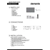 Aiwa AWA550US TV manual cover