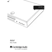 Cambridge Audio Azur 651 Player manual cover