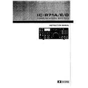 Icom IC-R71A Receiver manual cover