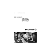 De Dietrich DVH118GJA Dishwasher manual cover