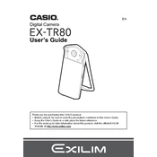 Casio EXTR80 Camera manual cover