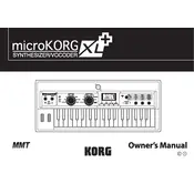 KORG microKORG XL Plus Synthesizer manual cover