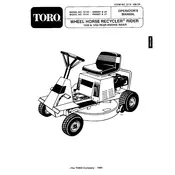 Toro Wheel Horse Recycler 70141 Mower manual cover