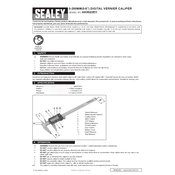 Sealey AK9622EV Vernier Caliper manual cover