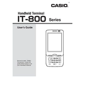 Casio IT-800 Terminal manual cover