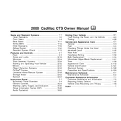 Cadillac CTS 2008 manual cover