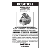 Bostitch CAP2045ST-OL Compressor manual cover