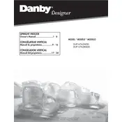 Danby DUF167A2BSLDD Freezer manual cover