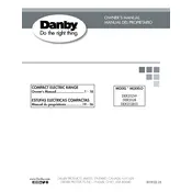 Danby DER202BSS Range manual cover