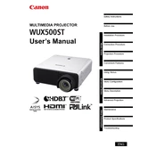 Canon WUX500ST manual cover