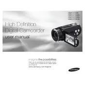 Samsung HMX-H104BN Camcorder manual cover