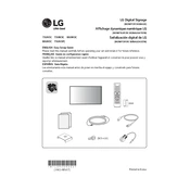 LG 75UH5C-B 75UH5C-B.AUS Signage manual cover