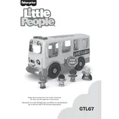 Fisher Price Mattel Little People Big Yellow School Bus GTL67 Toy manual cover