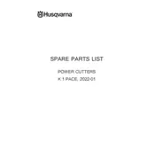 Husqvarna Power Cutters K 1 PACE Saw manual cover