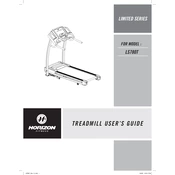 Horizon Fitness LS780T 2009 Treadmill manual cover