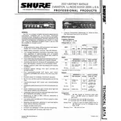 Shure FP51 Microphone manual cover