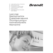 Brandt WT10735E Washing Machine manual cover