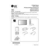 LG 98UH5E 98UH5E-B.AUS Signage manual cover