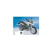 BMW F 650 GS 2011 Motorcycle manual cover