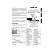 Honda GX630 2014 Engine manual cover