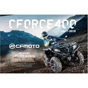 CFMOTO CFORCE 400 CF400AU 2018 ATV manual cover