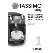 Bosch TASSIMO TAS3102CH Coffee Machine manual cover