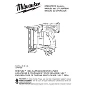 Milwaukee M18 Fuel 2749-20 Stapler manual cover