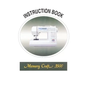 Janome Memory Craft 3500 manual cover