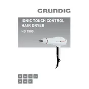 Grundig Touch Control HD 7880 Hair Dryer manual cover