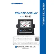 Furuno RD-33 Display manual cover