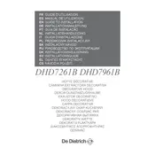 De Dietrich DHD7261B Hood manual cover