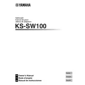 Yamaha KS-SW100 Keyboard manual cover