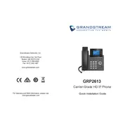 Grandstream GRP2613 IP Phone manual cover