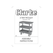 Clarke 7630223 CTT% 3 Tier Trolley manual cover