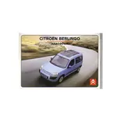 Citroën Berlingo 1996 Van manual cover