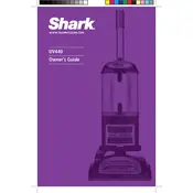 Shark UV440 Vacuum manual cover