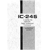 Icom IC-245 Transceiver manual cover