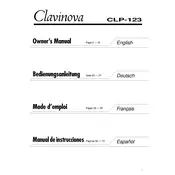 Yamaha Clavinova CLP-123 Piano manual cover