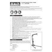 Sealey SPC1000 Crane manual cover