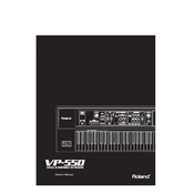 Roland VP-550 manual cover