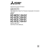 Mitsubishi HC-KFS-G5 Servo Motor manual cover